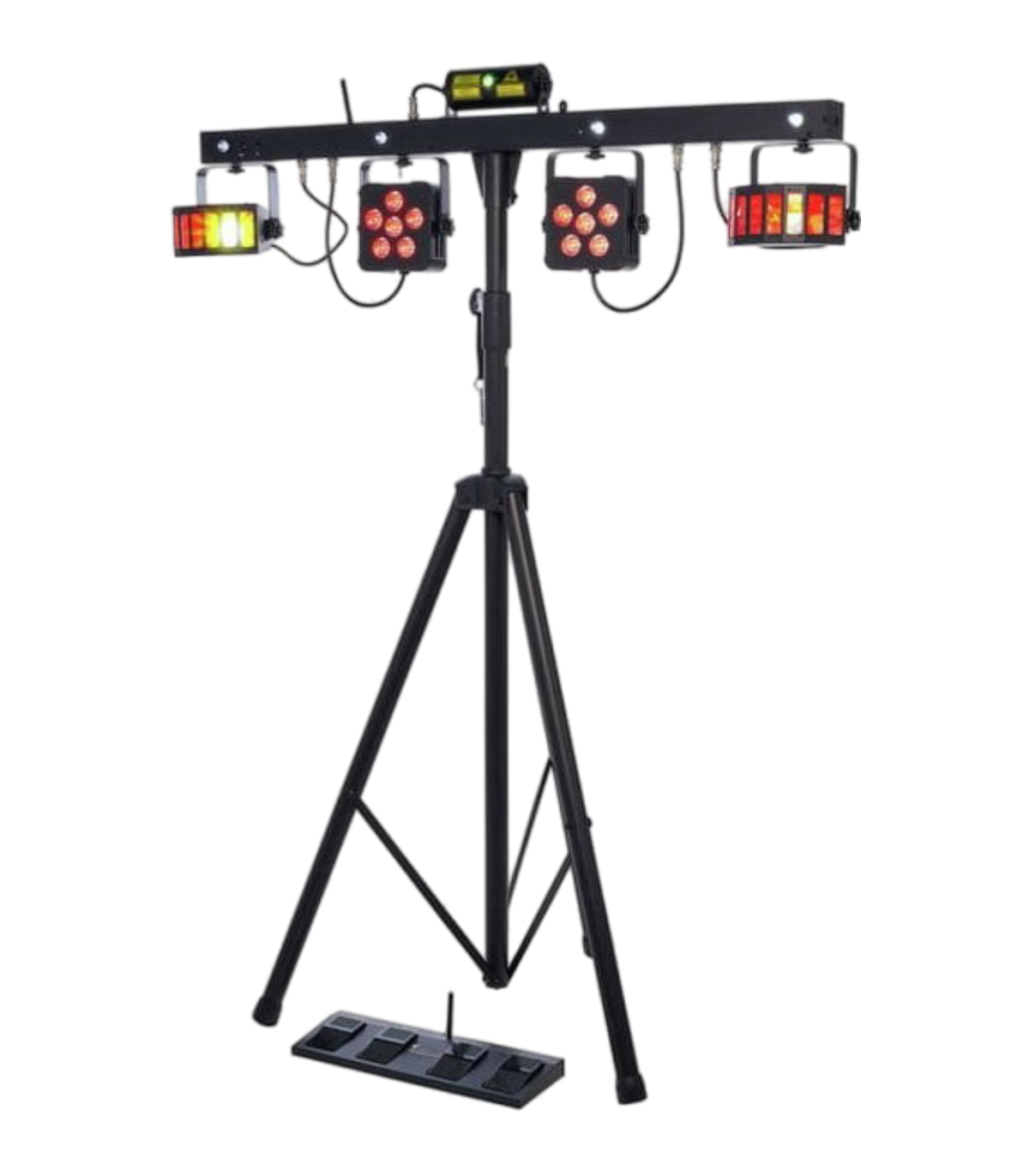 Partylicht XL – leistungsstarkes Lichteffekt-System für Disco, Hochzeit oder Firmenfeier – Eventtechnik Miete