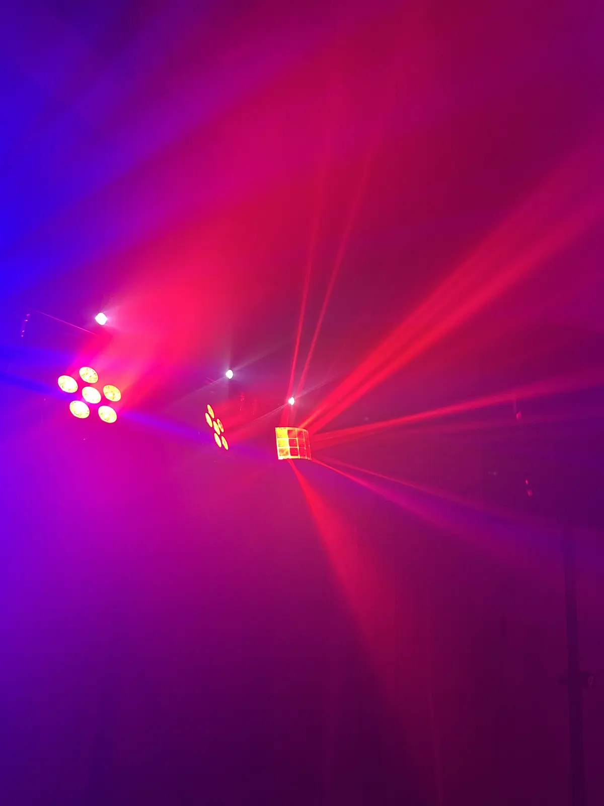 Partylicht XL in Rot, Blau und Pink